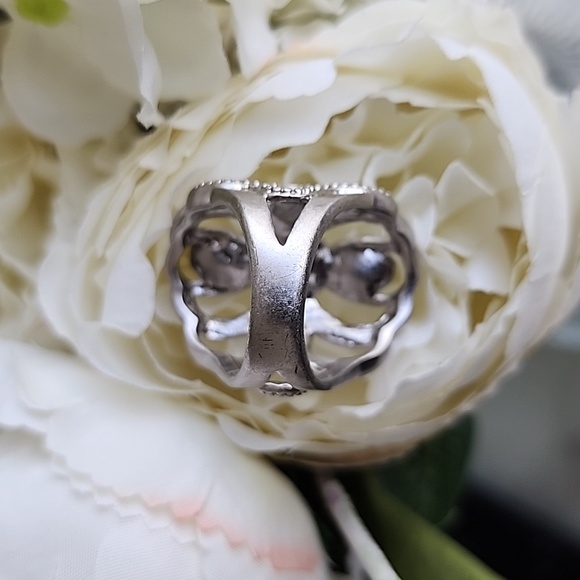 Lia Sophia Women's Ring Size 7 - Sterling Silver with gem stones - Picture 5 of 5